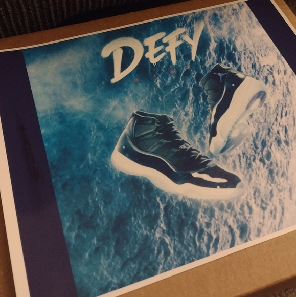 MICHAEL AIR JORDAN OLD SCHOOL BASKETBALL SHOES 8.5x11 GLOSSY WALL ART POSTER - Picture 2 of 4